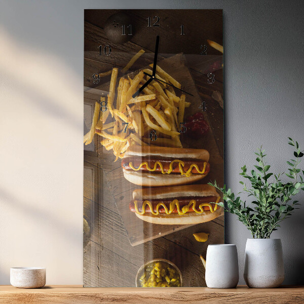 Glazen klok rechthoekige Fastfood