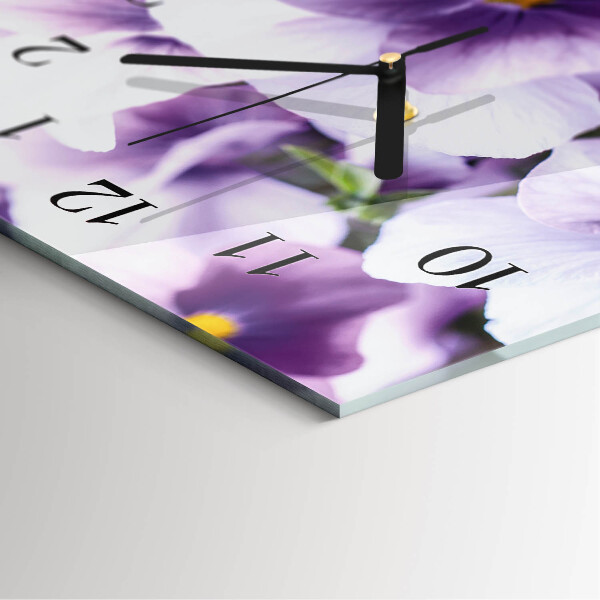 Glazen klok rechthoekige Bloemen