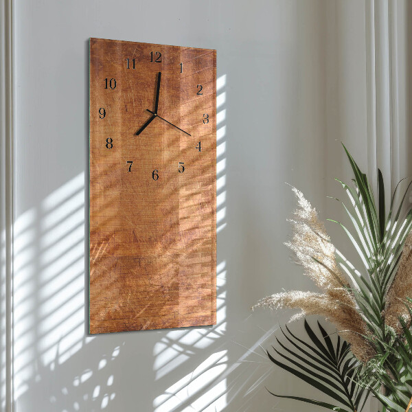 Glazen klok rechthoekige Houten planken