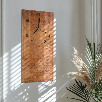 Glazen klok rechthoekige Houten planken