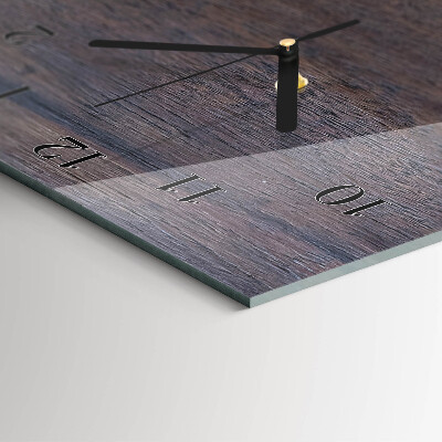 Glazen klok rechthoekige Houten plank