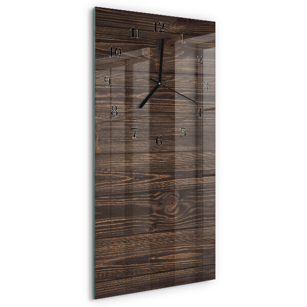 Glazen klok rechthoekige Hout