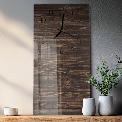 Glazen klok rechthoekige Hout