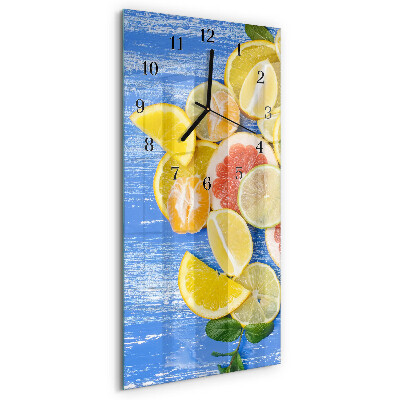 Glazen klok rechthoekige Fruit
