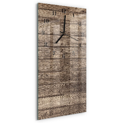 Glazen klok rechthoekige Hout