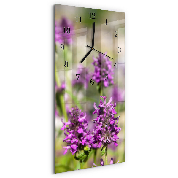 Glazen klok rechthoekige Bloemen