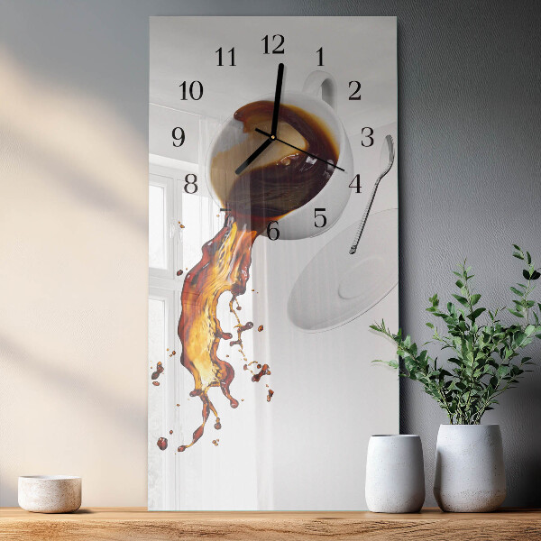 Glazen klok rechthoekige Koffie