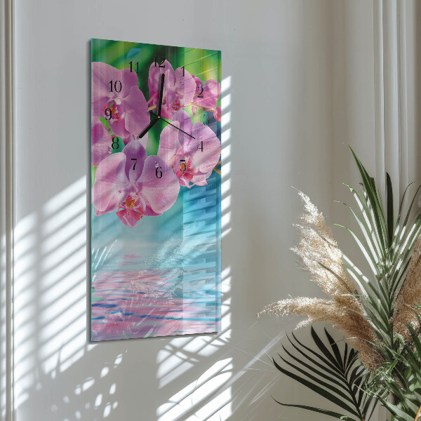 Glazen klok rechthoekige Orchideeën