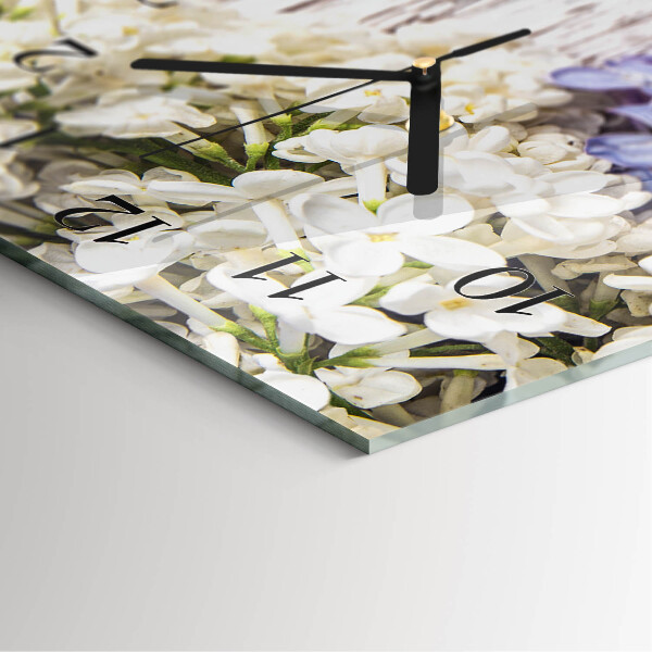 Glazen klok rechthoekige Lila