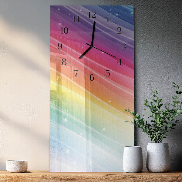 Glazen klok rechthoekige Regenboog