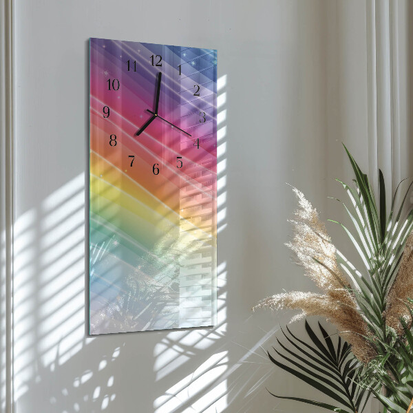 Glazen klok rechthoekige Regenboog