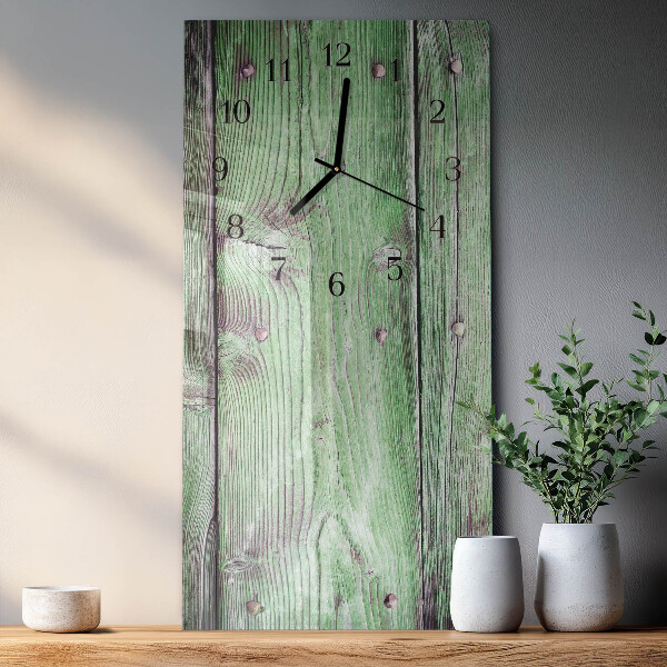 Glazen klok rechthoekige Houten plank