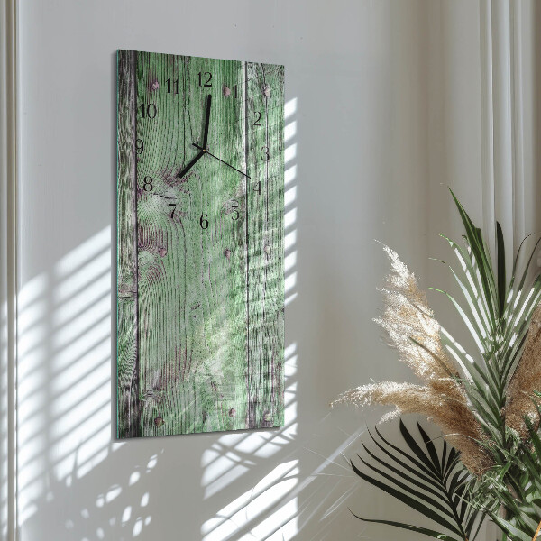 Glazen klok rechthoekige Houten plank