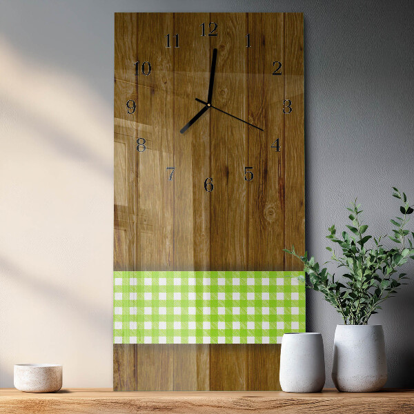Glazen klok rechthoekige Houten tafel
