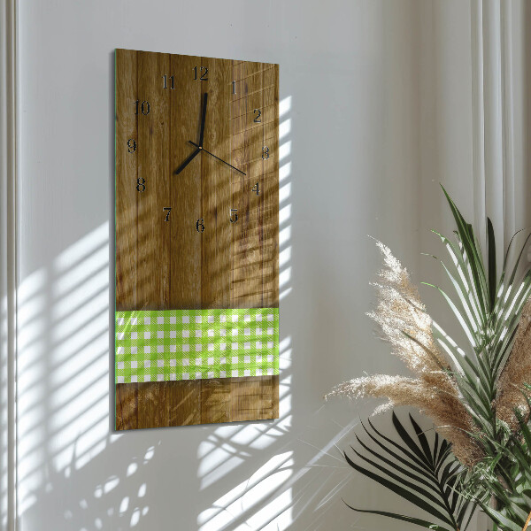 Glazen klok rechthoekige Houten tafel
