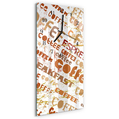 Glazen klok rechthoekige Koffie