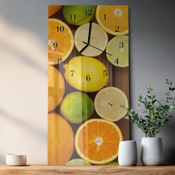 Glazen klok rechthoekige Fruit