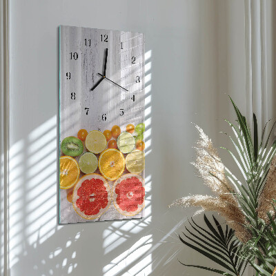 Glazen klok rechthoekige Fruit