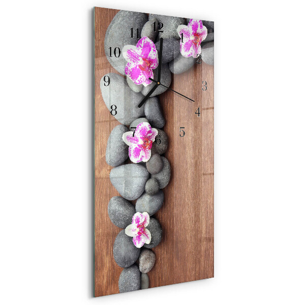 Glazen klok rechthoekige Orchideeënstenen