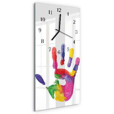 Glazen klok rechthoekige Hand