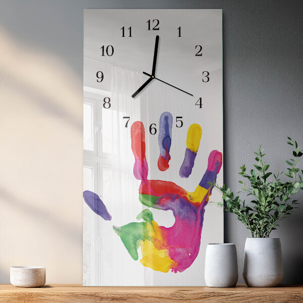 Glazen klok rechthoekige Hand