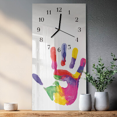 Glazen klok rechthoekige Hand
