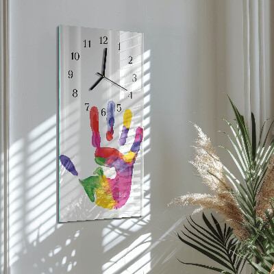 Glazen klok rechthoekige Hand