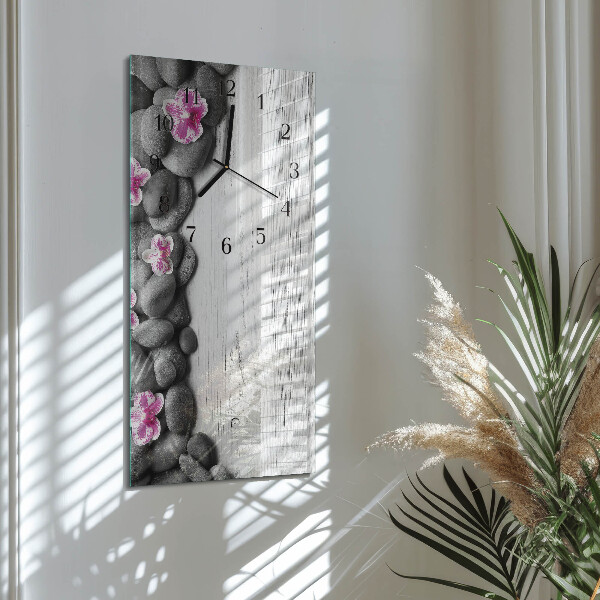 Glazen klok rechthoekige Orchideeënstenen