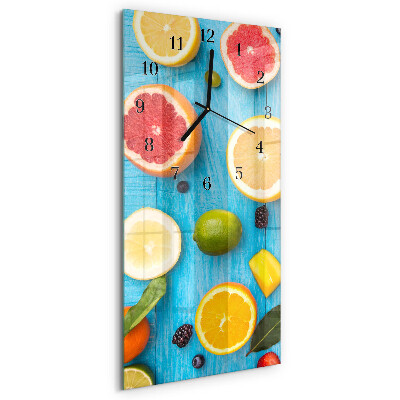 Glazen klok rechthoekige Fruit