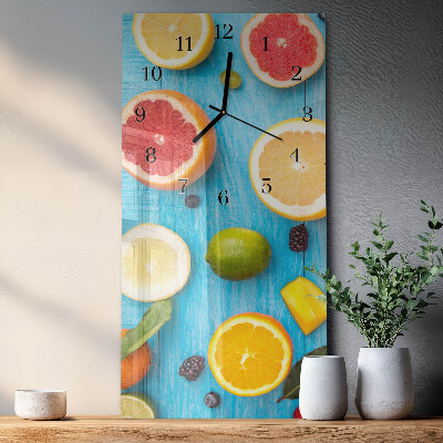 Glazen klok rechthoekige Fruit