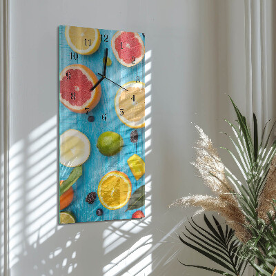 Glazen klok rechthoekige Fruit