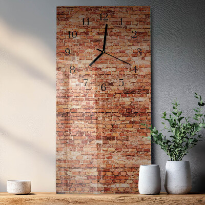 Glazen klok rechthoekige Bakstenen muur