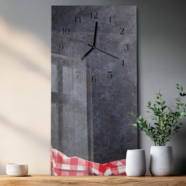 Glazen klok rechthoekige Marmeren tafel