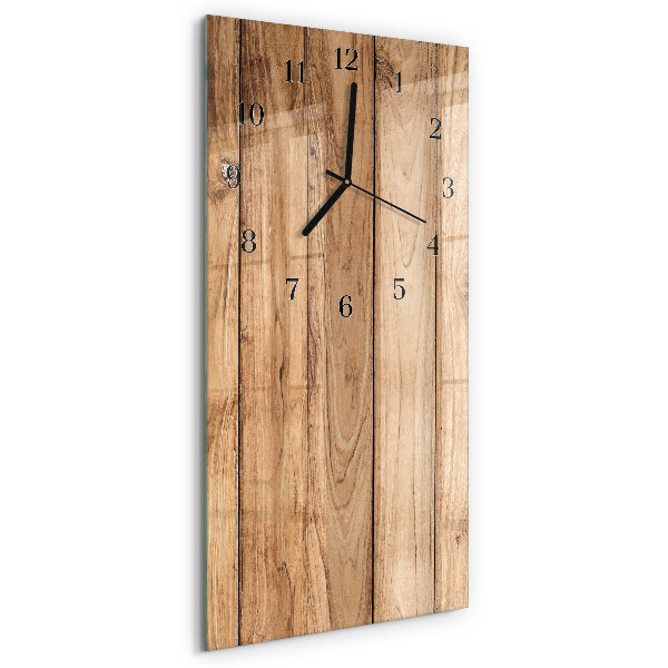 Glazen klok rechthoekige Hout
