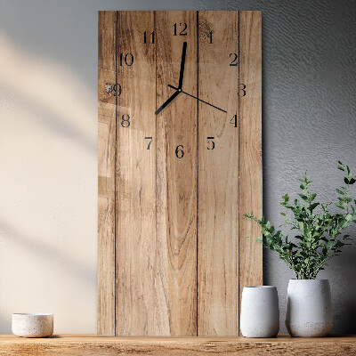 Glazen klok rechthoekige Hout