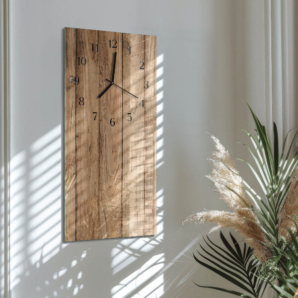 Glazen klok rechthoekige Hout