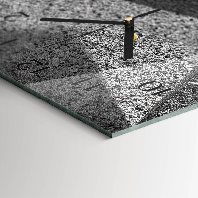 Glazen klok rechthoekige Marmeren tafel