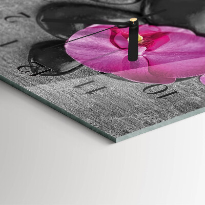 Glazen klok rechthoekige Orchideeënstenen