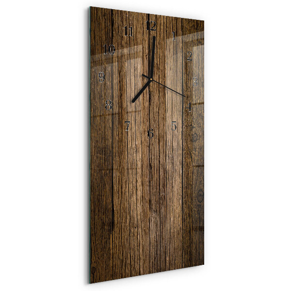 Glazen klok rechthoekige Hout