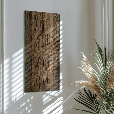 Glazen klok rechthoekige Hout