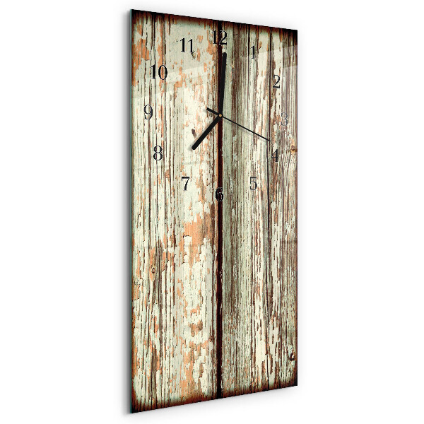 Glazen klok rechthoekige Houten muur