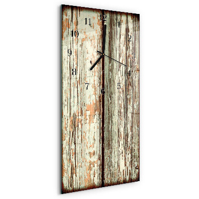Glazen klok rechthoekige Houten muur