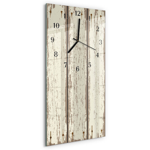 Glazen klok rechthoekige Houten planken
