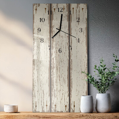 Glazen klok rechthoekige Houten planken