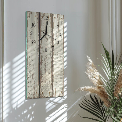 Glazen klok rechthoekige Houten planken