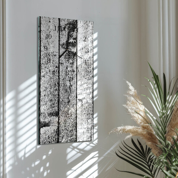 Glazen klok rechthoekige Hout