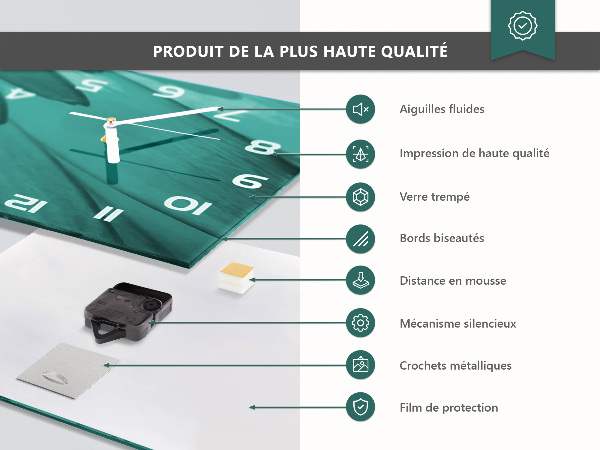 Glazen klok horizontaal Chrysant