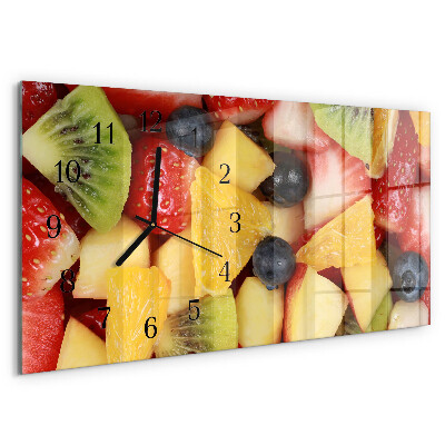 Glazen klok horizontaal Fruitsalade