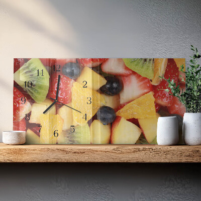 Glazen klok horizontaal Fruitsalade