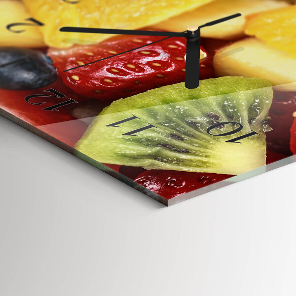 Glazen klok horizontaal Fruitsalade